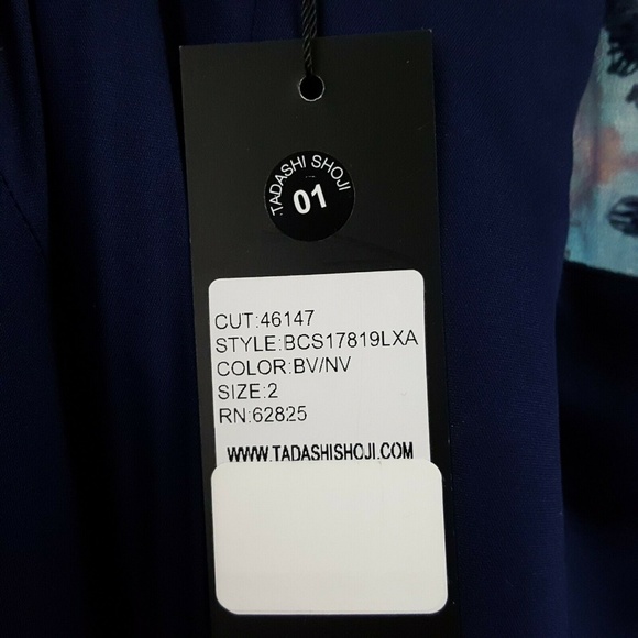 Tadashi Shoji Kalinda Embroidered Trumpet Gown - Picture 5 of 8